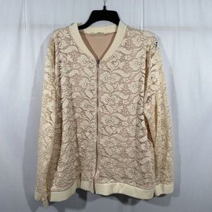 NEW‎ $89 H.I.P. [ PLUS 2X ] Happening In The Present Bomber Jacket in Blush